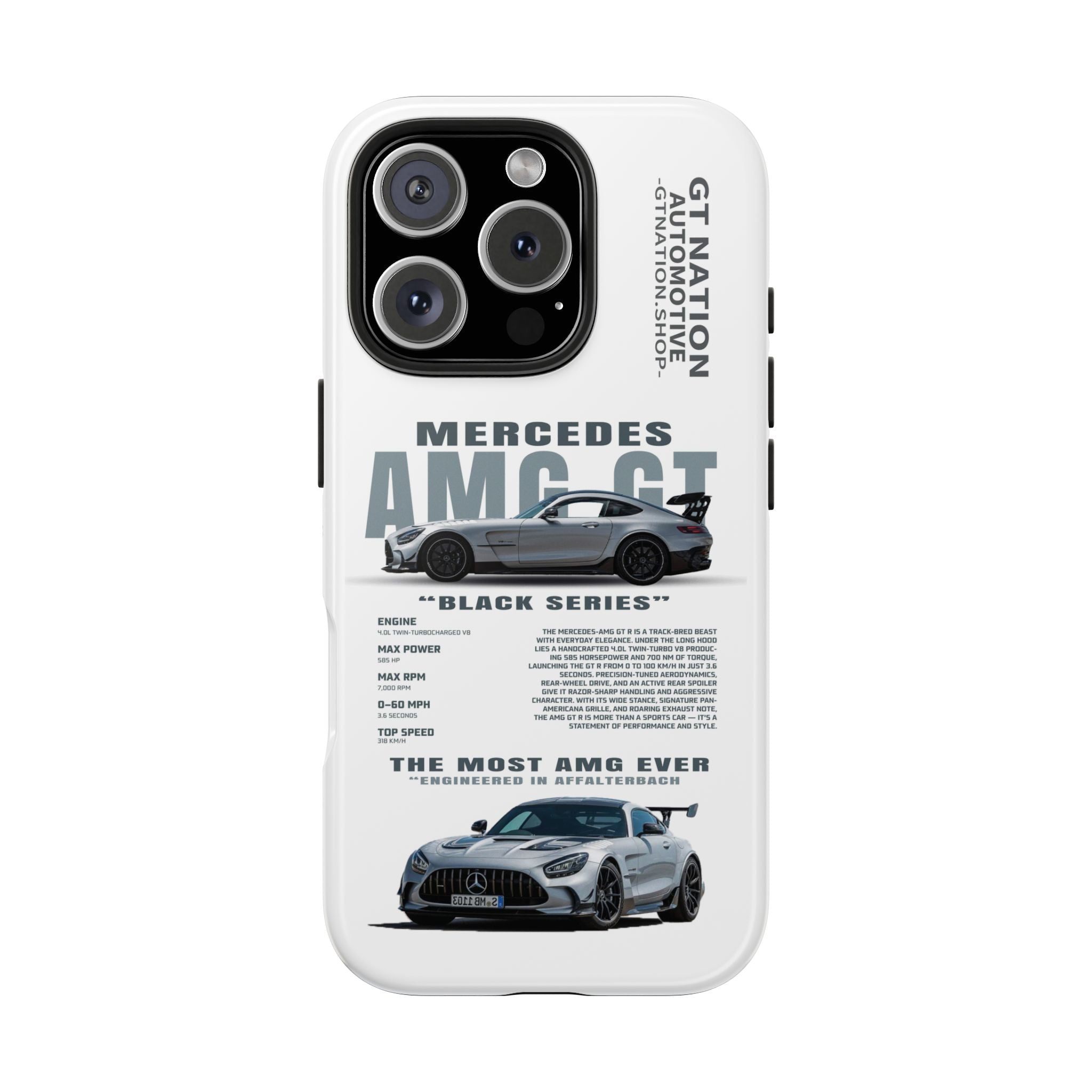 White "GT Black Series" Case