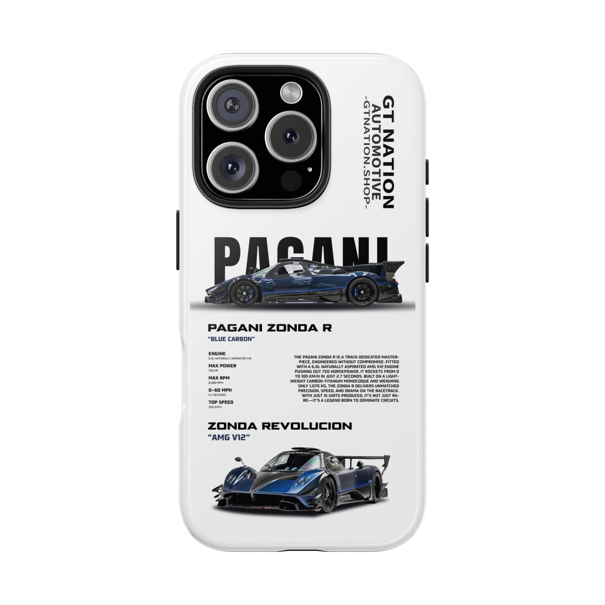 White "Zonda R" Case
